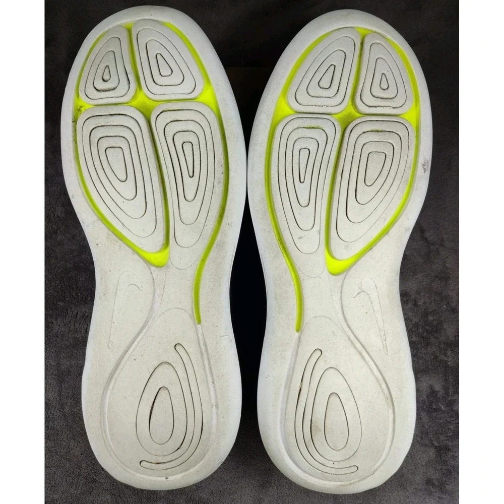 Nike Lunarglide 8 Men's Black White Athletic Running Shoes Size‎ 14 AA8676-001